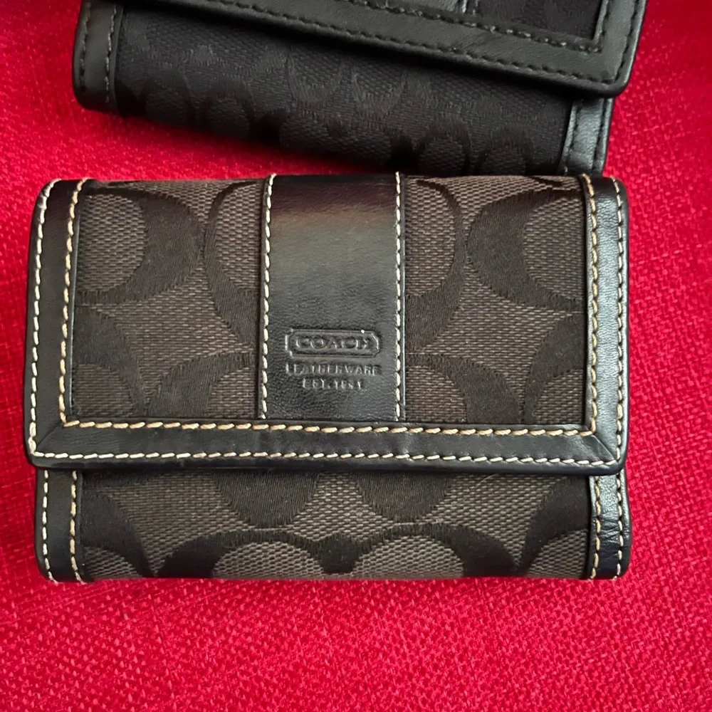 4 Coach Miscellaneous Accessories Guaranteed Authentic Wallets Wristlet Black - Picture 5 of 16
